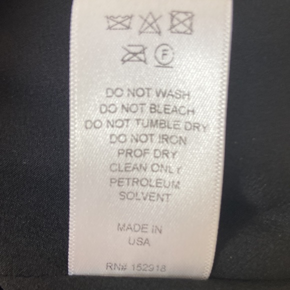 Carolina Herrera Black Blouse Size 8 - Picture 5 of 5